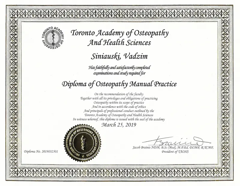 Vadzim-Siniauski-diploma-Osteopathy